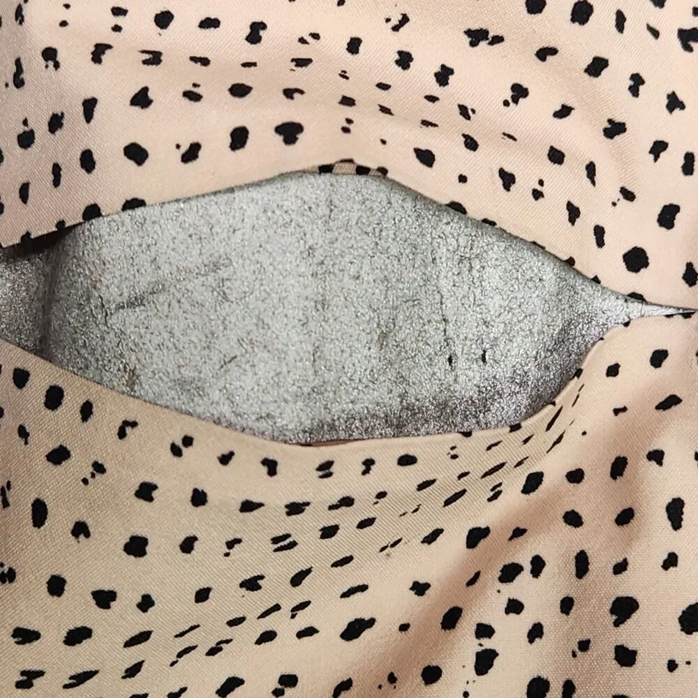 Lululemon Womens Pink Black Speckled Dot Windbreaker Size 8